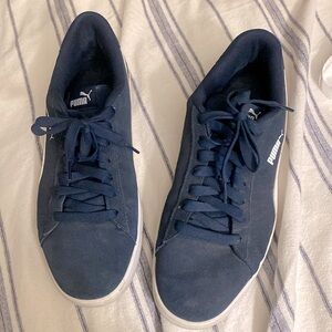 PUMA Navy Blue Suede Classic XXI Sneakers Sz US 11/UK 10 EUC